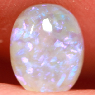 SOLID CRYSTAL OPAL Pretty purple throughout
